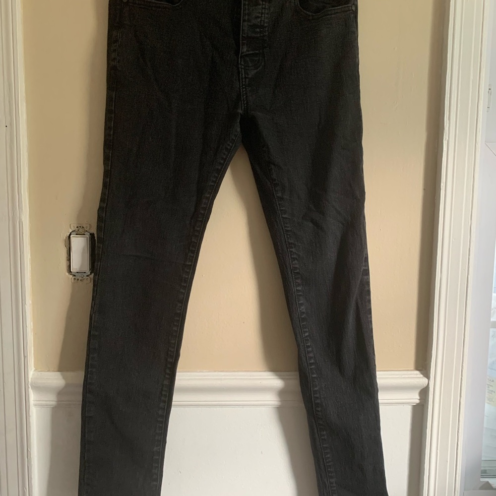 Boohoo Black Slim Jeans Full-Length Classic